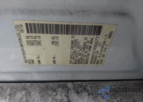 2016 Nissan Maxima 3.5 Platinum из США, поврежденный, VIN 1N4AA6AP1GC900677